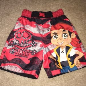 Boys Jake and the Neverland Pirates 2T Swim Trunks